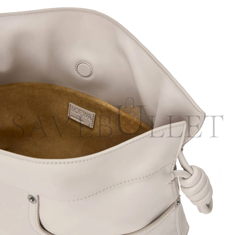 LOEWE PANTA MEDIUM FLAMENCO CLUTCH IN SHINY CALFSKIN A411FC1XDZ (30*24.5*10.5cm)